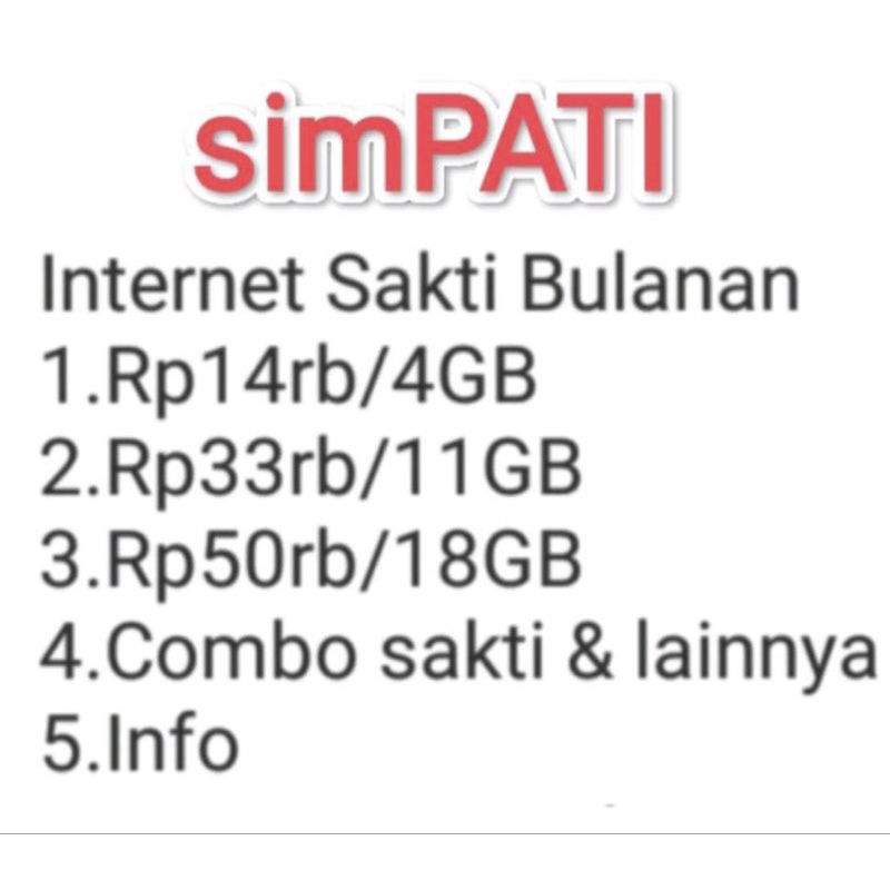 kartu perdana sakti internet telkpmsel 18gb 11gb 4gb