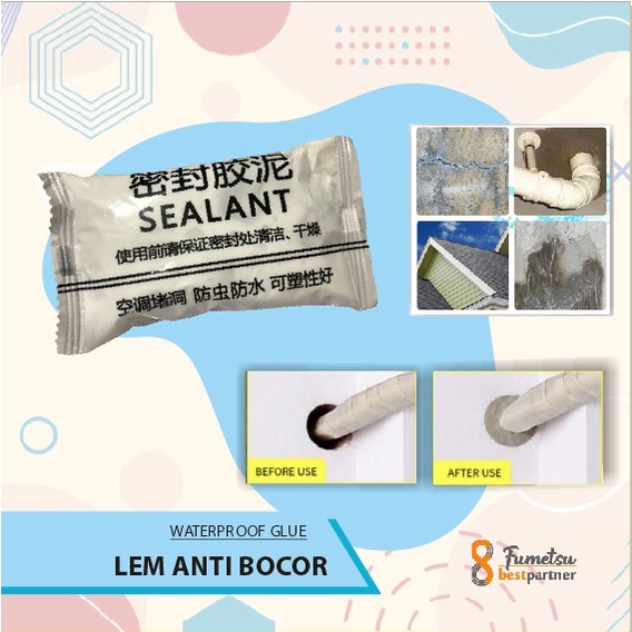 Sealant Dempul Instan Padat Penambal Lubang Tembok Dinding Serbaguna Ajaib