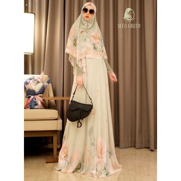 [JOZA CLOTING] GAMIS SYARI JOZA TERBARU / DRESS SET PRINTING " SEFA SET " BY JOZA CLOTHING
