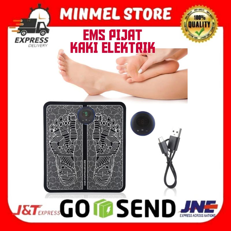 EMS ALAT PIJAT KAKI ELEKTRIK AKUPUNTUR GETARAN ELECTRIC FOOT MASSAGER THERAPY USB CHARGER EMS