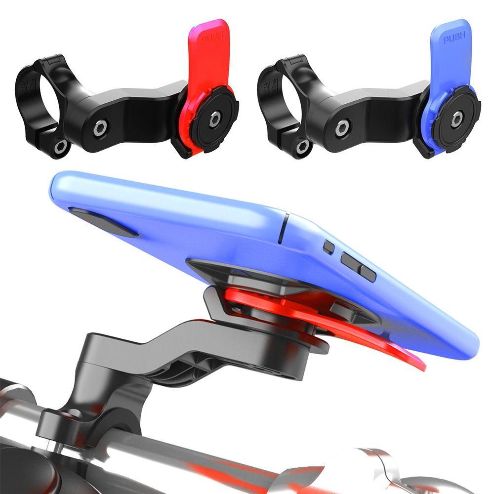 Chookyy Phone Holder Cycling 360-putar Quad Lock Stang Sepeda Motor