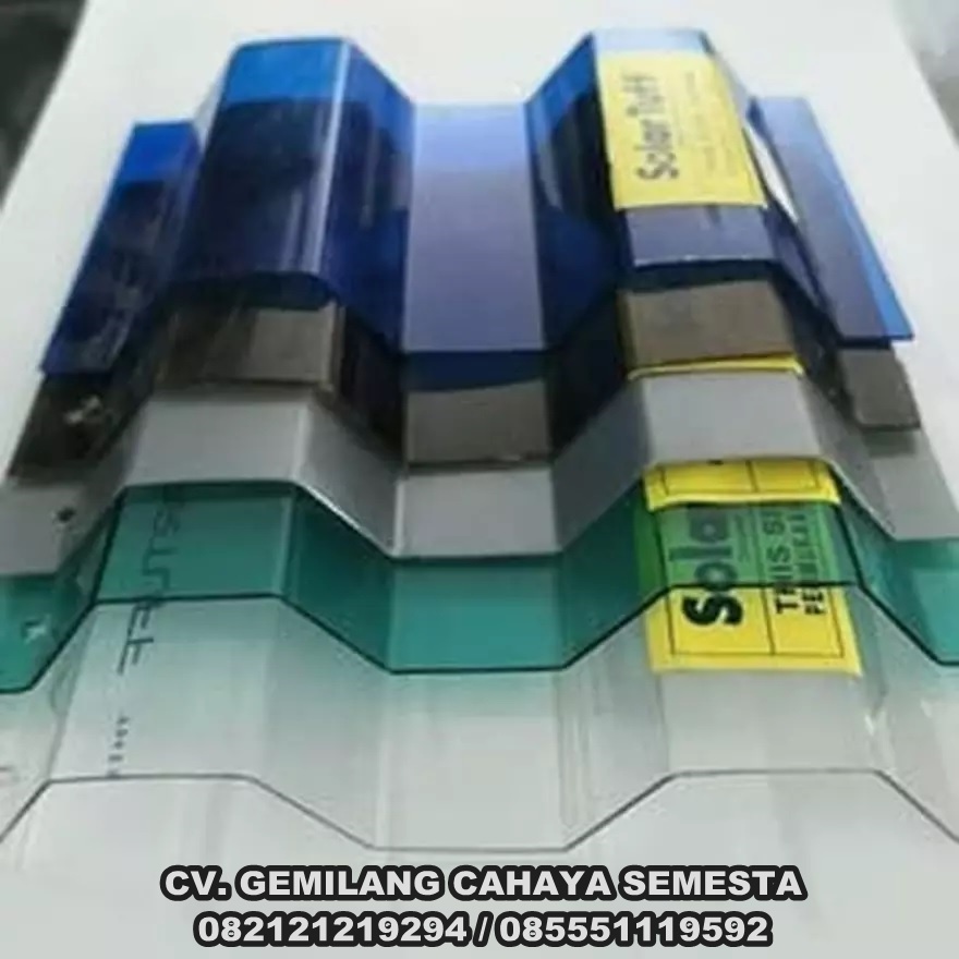 Solartuff (4,2 M) / Atap Transparan / Atap Polycarbonate Corrugated