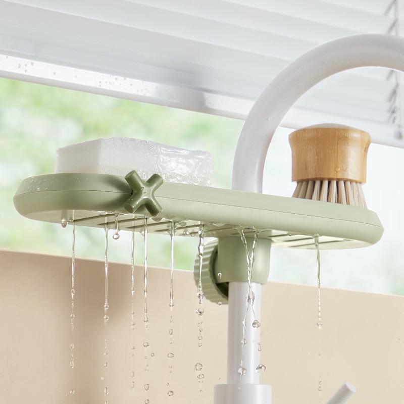 Faucet Rack Shelf In Kitchen Shelves/Tempat Rak Sabun Mandi Cuci Piring Spons Wastafel Kamar Mandi