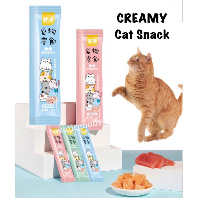 CREAMY SNACK 15g PET CREAMY TREAT SNACK CREAMY KUCING SNACK KUCING SNACK ANJING SNACK SUGAR GLIDER SNACK HAMSTER SNACK CREAMY TREATS WETFOOD KUCING WETFOOD ANJING WET FOOD KUCING CAT SNACK CAT  SNACK KUCING MURAH CAT SNACK ANJING MURAH CEMILAN KUCING