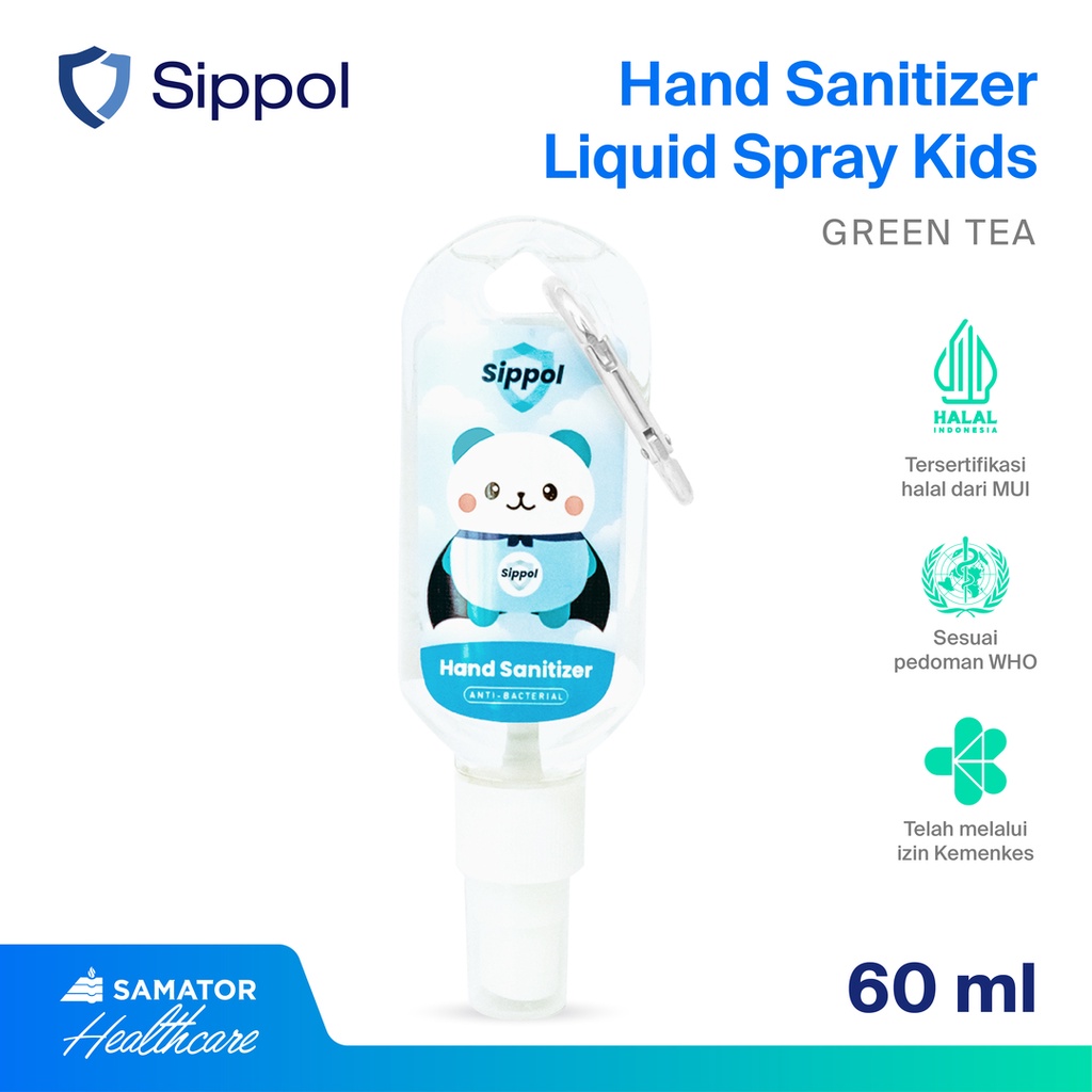 Sippol Hand Sanitizer Liquid Kids 60 ml Biru