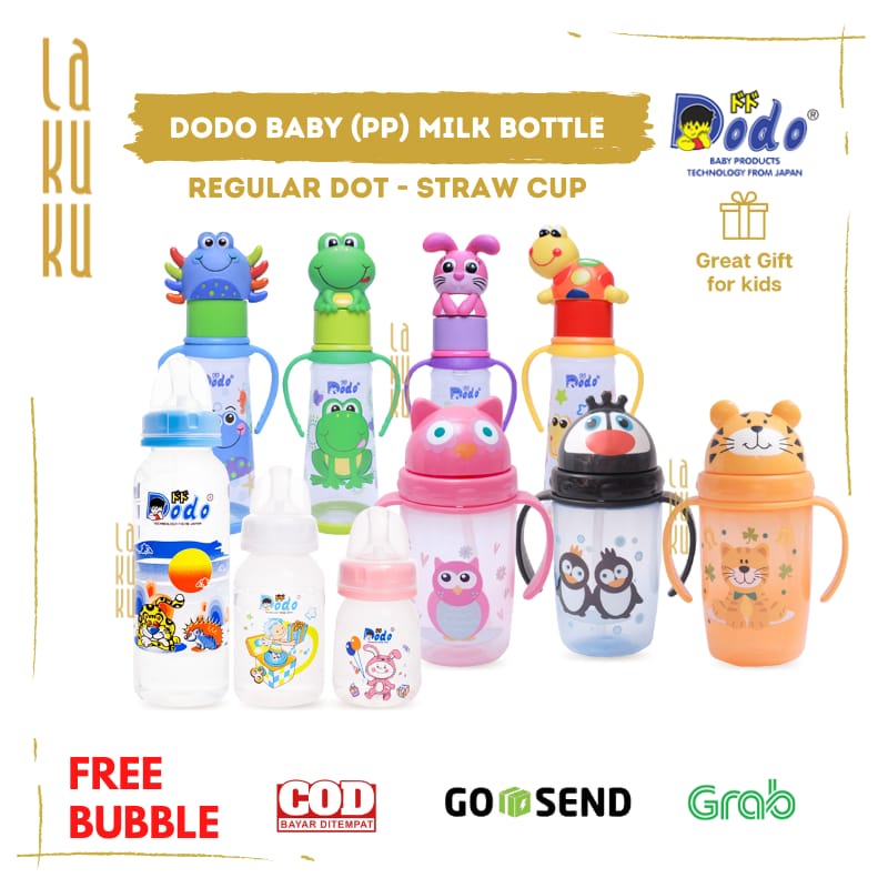 Lakuku - Dodo PP Botol Susu Dot Sedotan Training Cup 4 steps Bayi Anak BPA Free