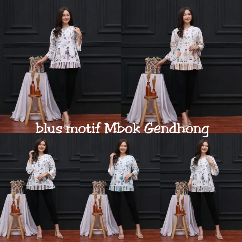 ATASAN BLOUSE BATIK  MBOK GENDHONG || ATASAN BU TEJO