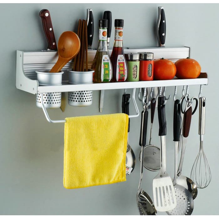 COD SHENAR Rak Dinding Dapur Rak Dapur Minimalis Kitchen Rack Tempat Bumbu Rak Gantung Pisau/Sendok