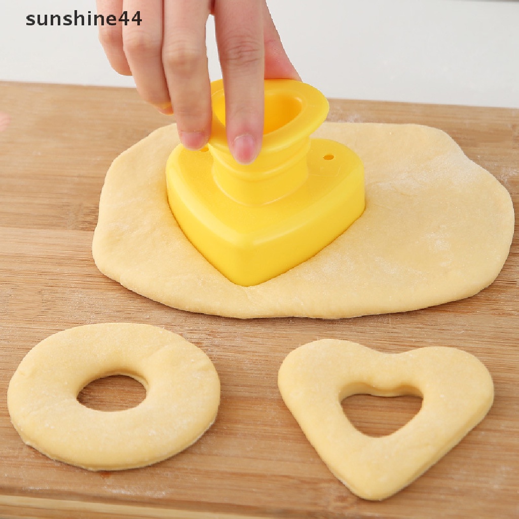 Sunshine DIY Kreatif Cetakan Donat Doughnuts Cooking Cutter Desserts Bread Cutg Maker Kue Decorag Tools Aksesoris Kue Dapur.