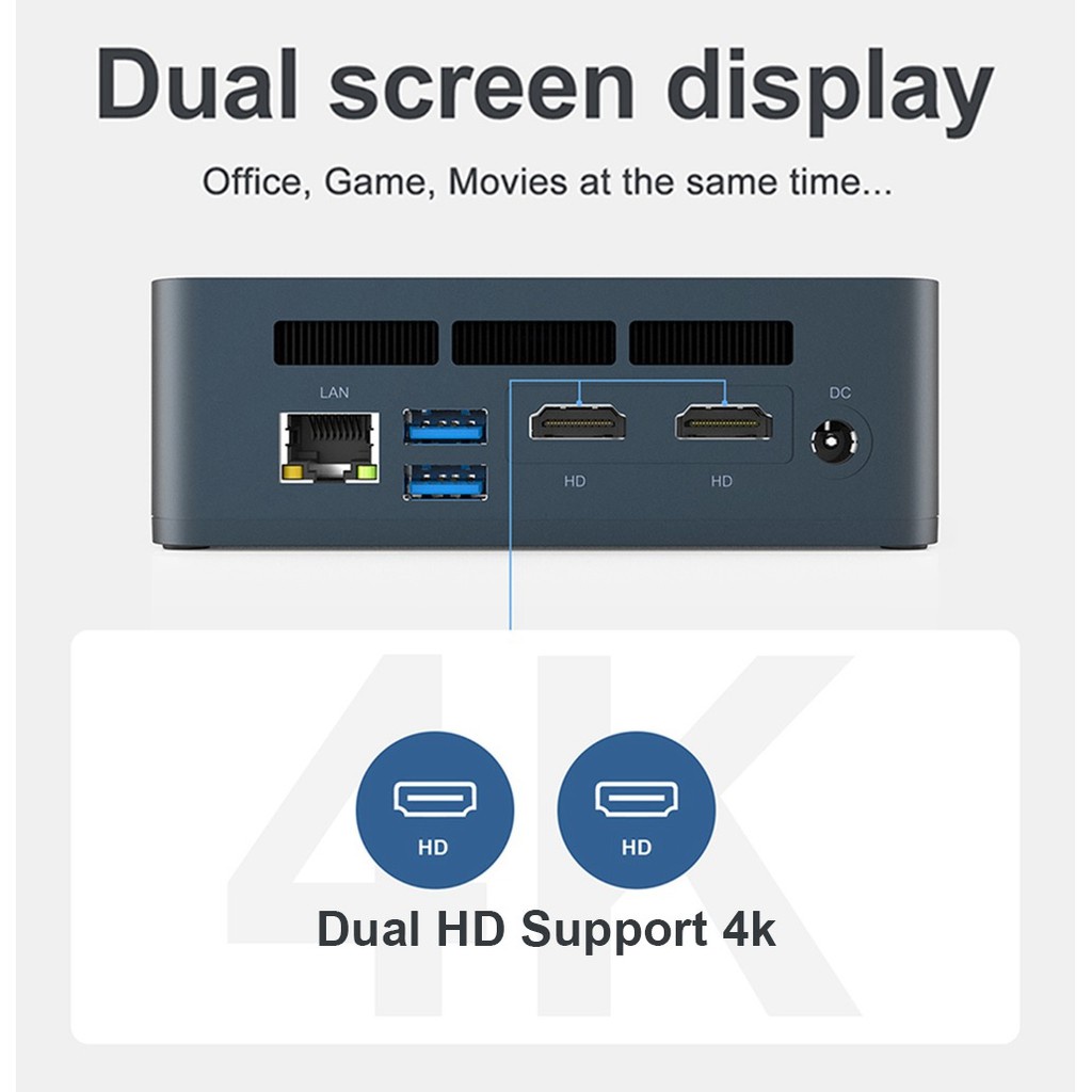 AKN88 - BEELINK SEi 8th Gen Mini PC - 16GB RAM 512GB SSD - Intel i5-8259U