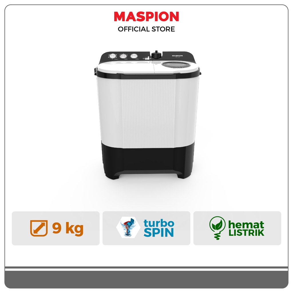 Maspion Mesin Cuci 2 Tabung 9 Kg MMC-1291