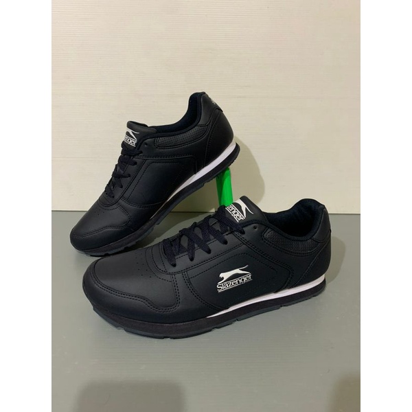 sepatu slazenger classic black white original made in indonesia