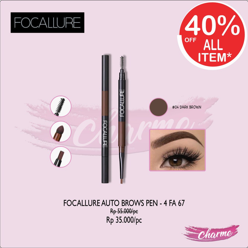 Focallure Auto Brows Pen FA64 FA 64 Eyebrow pencil Eye brow pen pensil alis