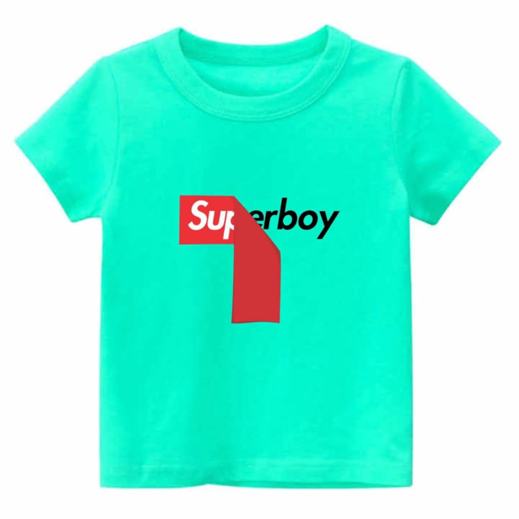 Hzl_outfit Kaos Baju Anak Laki Laki Super Boy Baju Kaos Anak Laki Laki COD