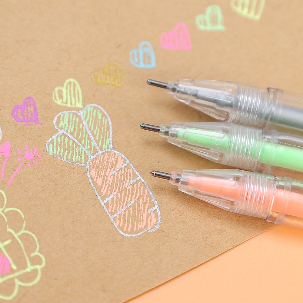 Pulpen Graffiti Akun Tangan Warna Highlight/Stabilo/Highlight Key Mark Gel Pen/Pena Berwarna Hadiah Siswa/Perlengkapan Alat Tulis