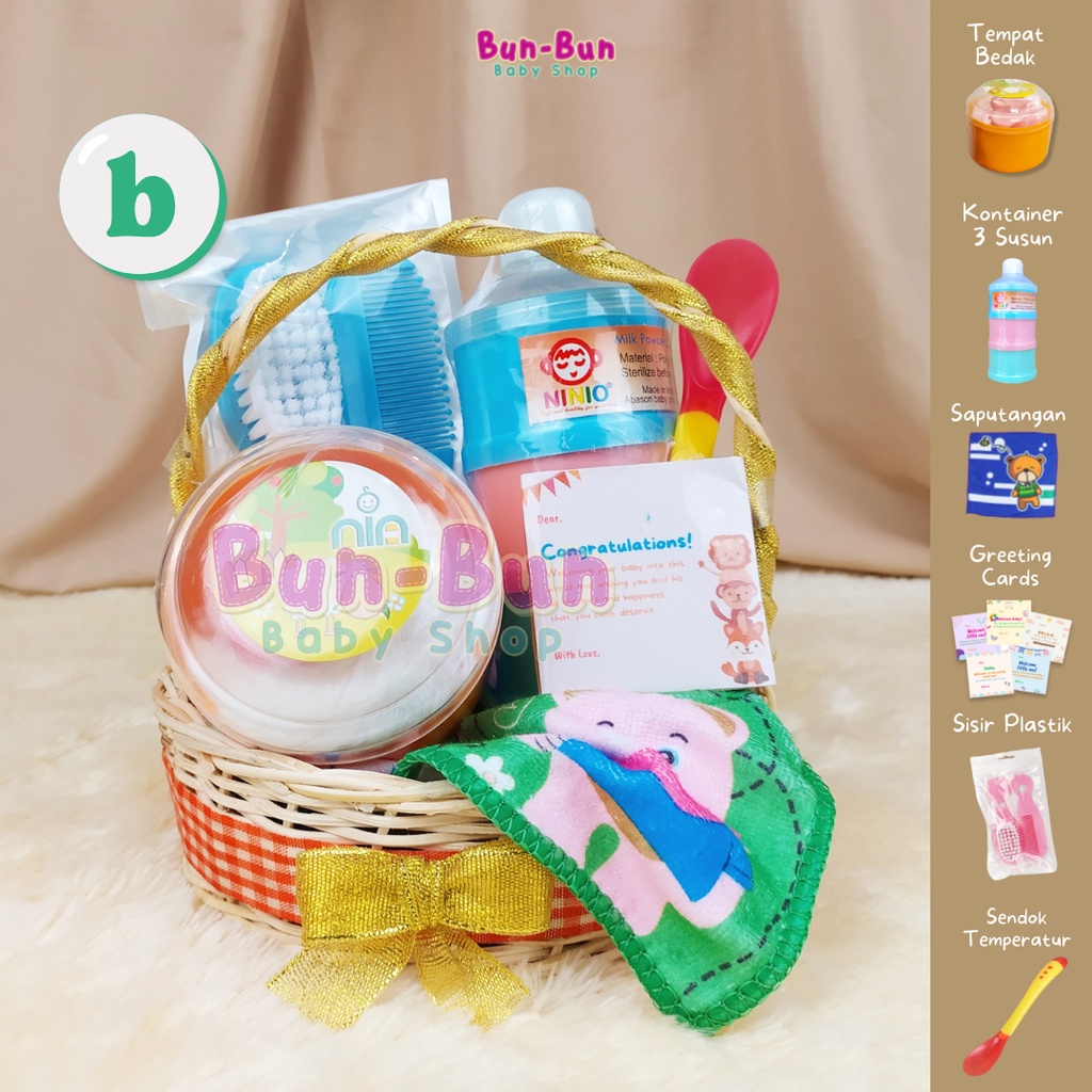 Hampers Bayi Hamper Baby New Born Unisex Boy Girl Kado Lahiran Hadiah Sambang Gift Set Parcel Parsel Newborn Laki Perempuan Perlengkapan Baru Lahir Peralatan Baju Anak Balita Bunbunbabyshop