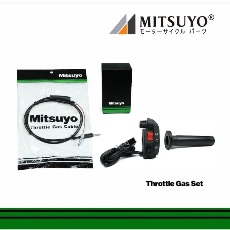 holder kanan gas kontan kawasaki ninja ksr import mirip ori original merk mitsuyo kwsk sett karet ha