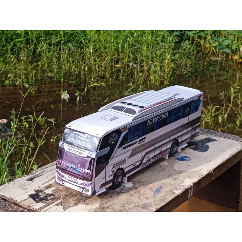 Papercraft bus Tunggal Jaya *Kids Panda*