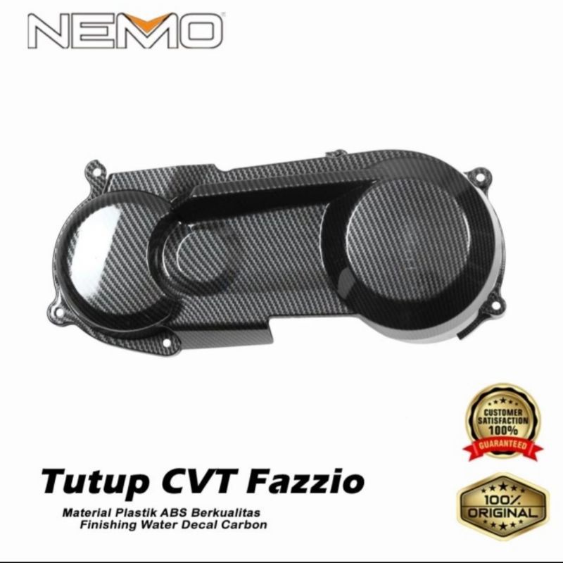 Cover tutup Cvt Yamaha Fazio Carbon Nemo
