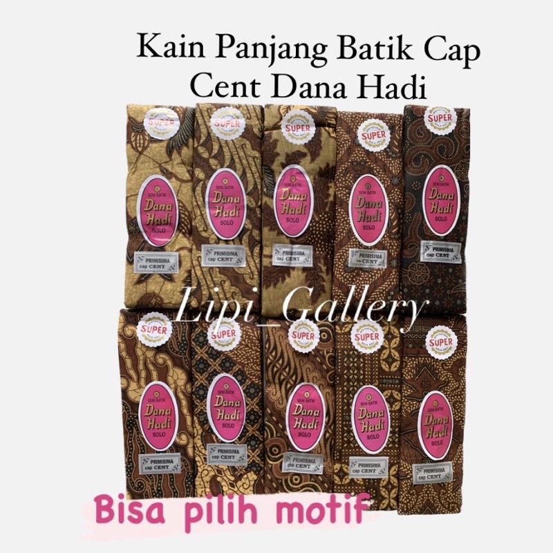 Kain Panjang Batik SOLO DANA HADI CAP CENT Kain tapih bawahan tradisonal