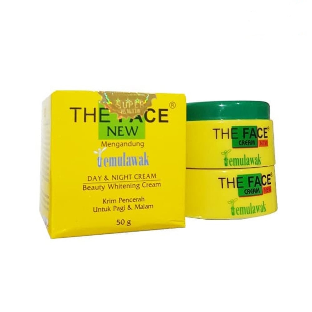 CREAM TEMULAWAK THE FACE paket krim siang malam original ada bpom nya ori