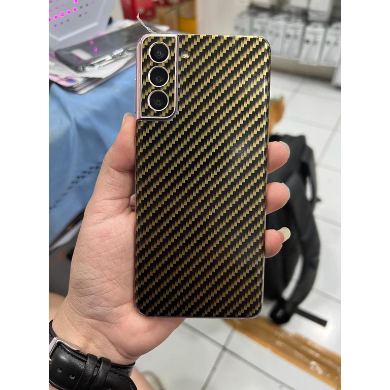 Metalic ! SKOTLET Carbon Back Vivo Y22 Y75 T1 T1Pro S1 S1Pro Z1 Pro Y91 Y93 Y95 Y1S Y91C Y71 Y81 Y83 Y85 Skin Garskin Skotlite Scotlite Scotlet Anti Jamur Gores Pelindung Belakang Warna Hitam Silver Emas Antigores Colour Full Pro 4G 5G C i