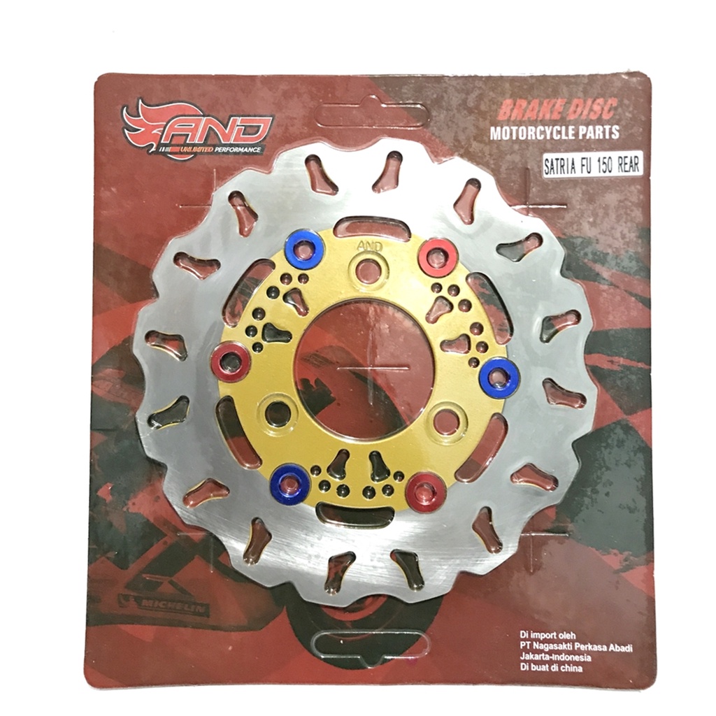 PIRINGAN FU SET DEPAN BELAKANG UKURAN 220MM DEPAN KHUSUS PAKAI TROMOL ZOX FU SMASH SHOGUN DLL