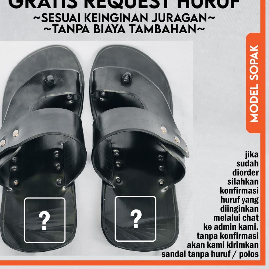 KTG.25Ja23м • Sandal / sandal pria  / Sandal Jepit Terompah zaman dahulu (bahan KARET BAN BEKAS) mod
