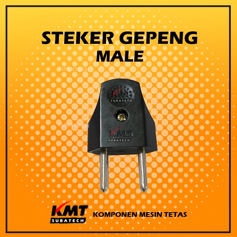 Steker Gepeng Hitam Original SNI Colokan Listrik Murah