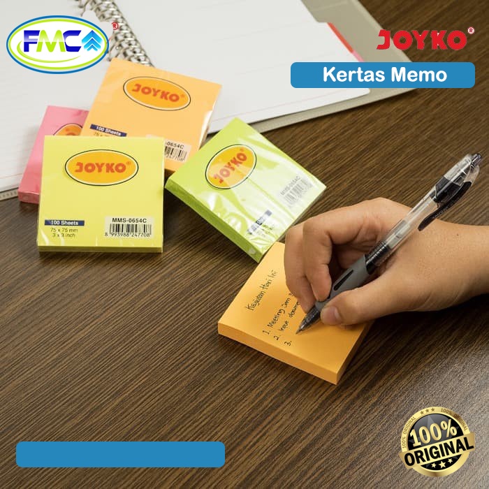 Memo Stick Joyko Sticky Notes Sticky Note Pastel Kertas Memo Polos Catatan Kertas Tempel