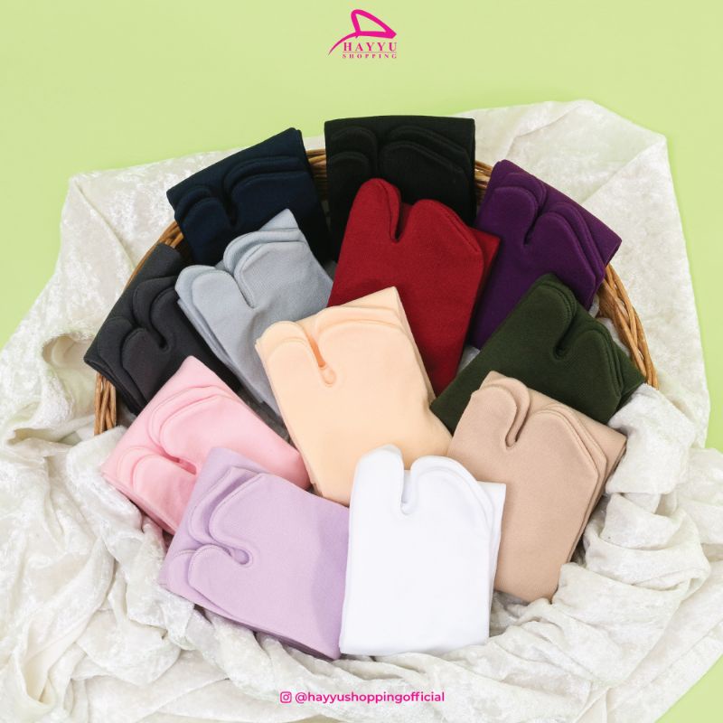 Kaos Kaki Panjang Wanita Muslimah Polos Premium Hayyu Shopping