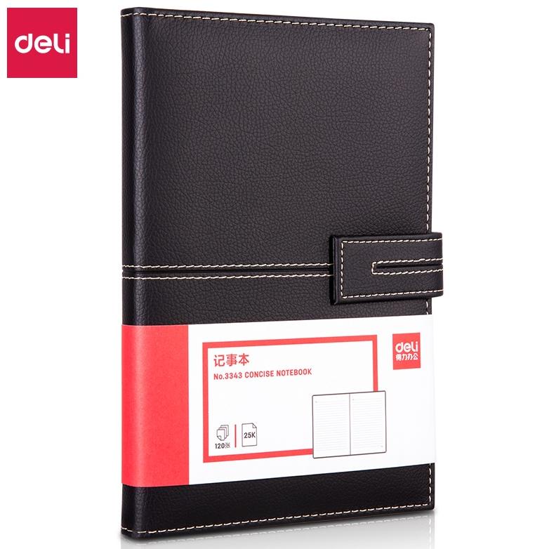 

Promo - Deli Leather Cover Notebook / Buku Catatan / Agenda Sampul Kulit A5 120 Lembar Magnetic Lock En142L Best Seller!!