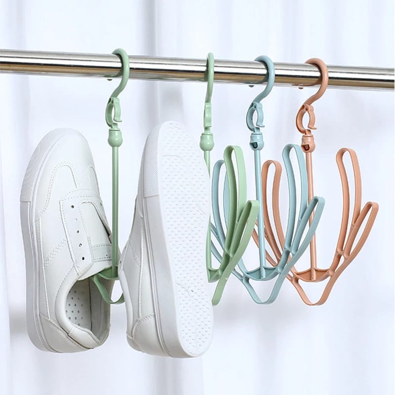 [Eike] - Hanger Gantungan Sepatu Sandal Shoes / Gantungan Jemur Sepatu Dan Sandal 2 Sisi / Jemuran Sepatu