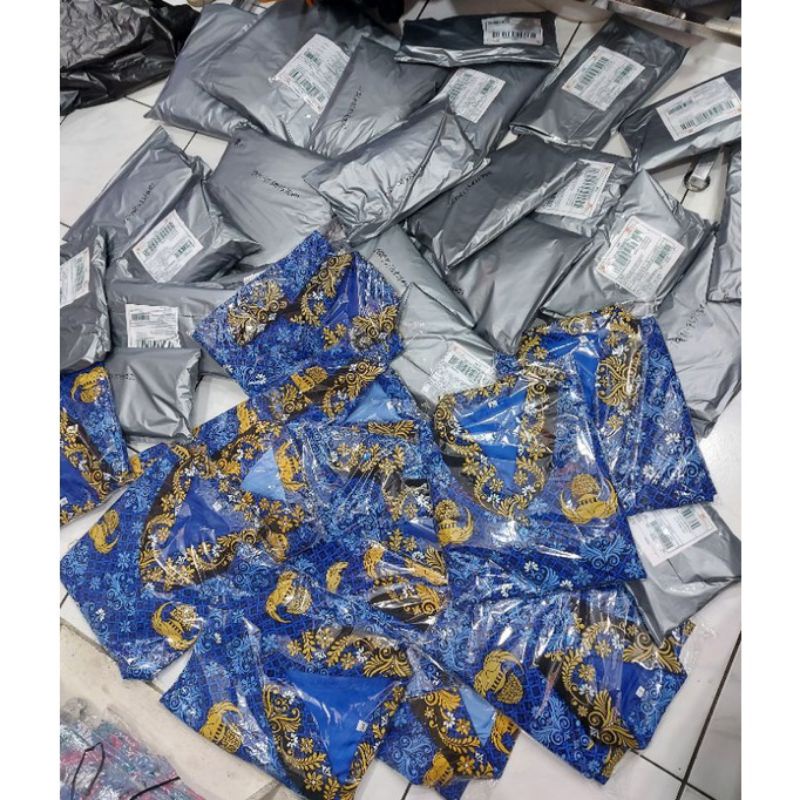 BAJU BATIK KORPRI TERBARU KATUN 40S TEBAL HALUS LEMBUT FOURING AND TAMPA FOURING