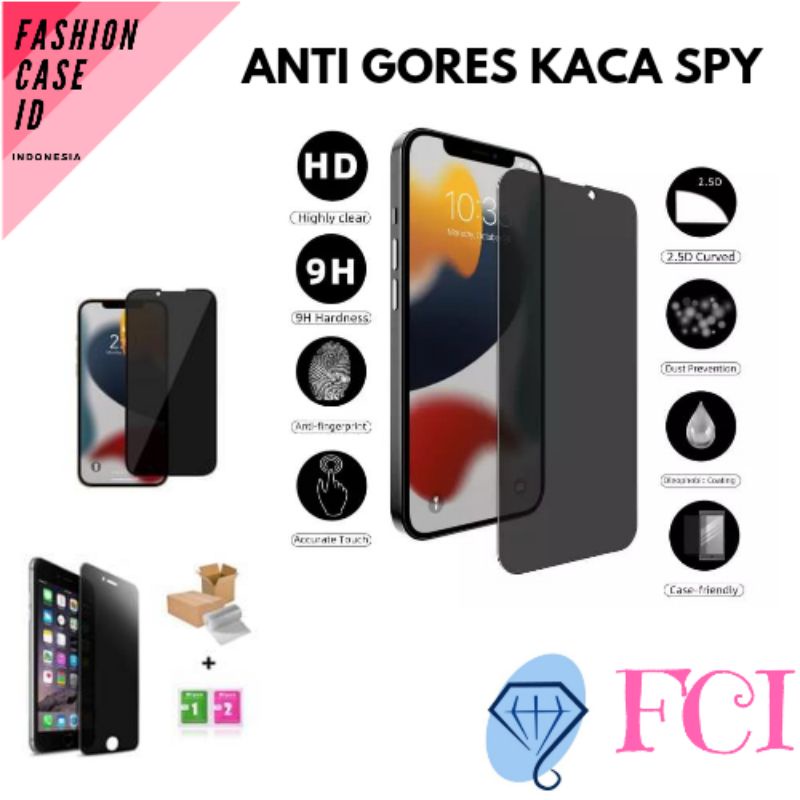 Anti Gores Kaca Spy Privacy Oppo A5 A5X A5i A5 Pro A3x A3 Pro A60 A79 A98 A18 A78 A58 A38 A5S A7 A3S