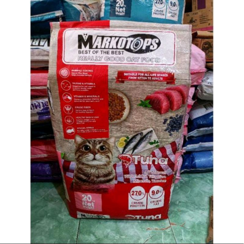 Markotops Tuna 20kg (Go-jek only) makanan kucing segala usia markotops catfood