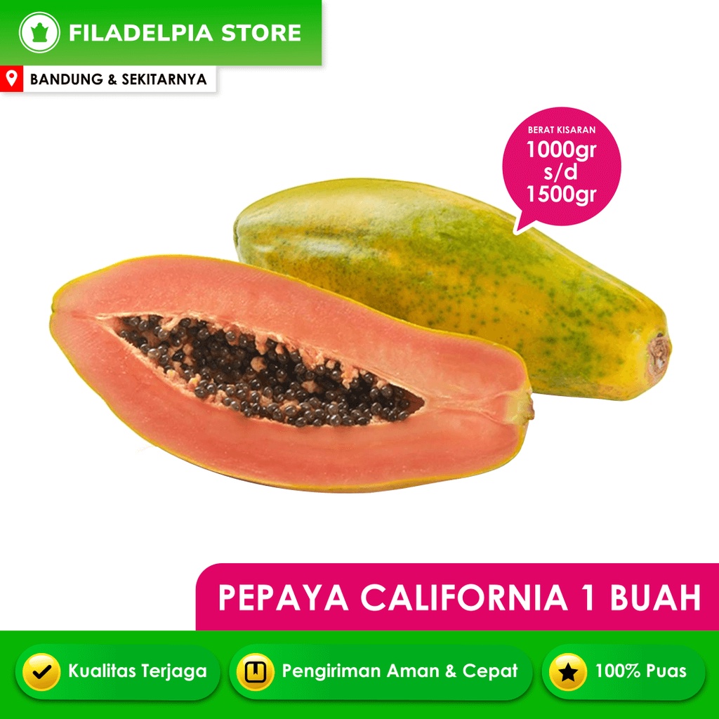

Buah Pepaya California Segar Kota Bandung (1 Buah)