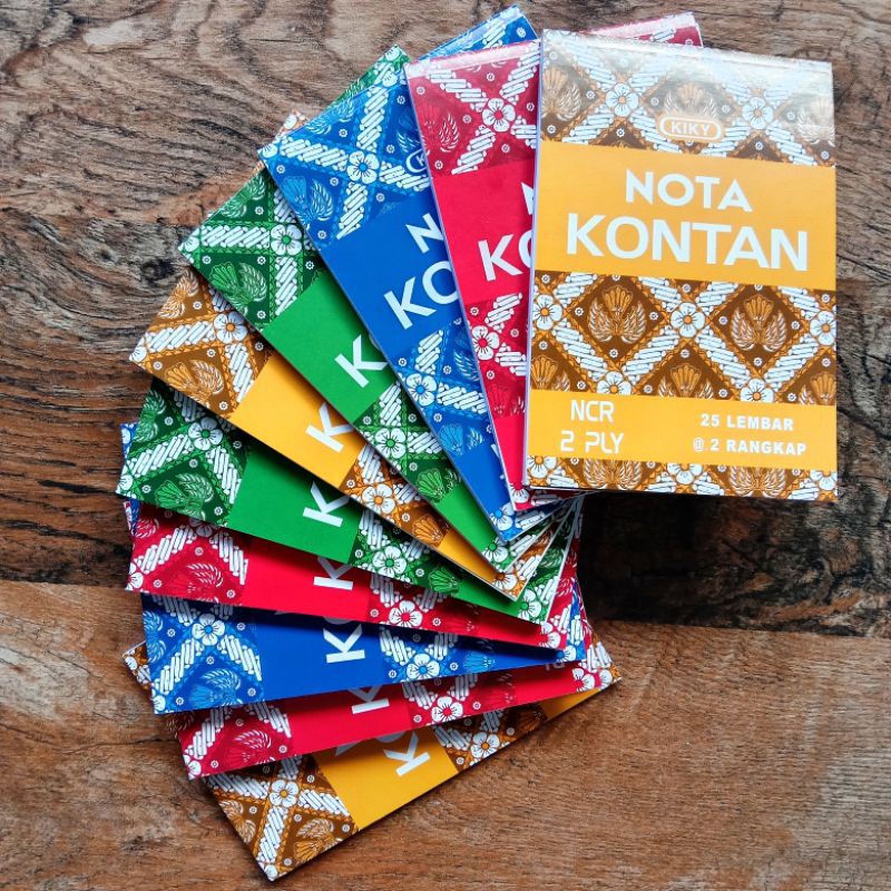 

Nota Kontan 2 Rangkap Motif Batik KIKY / Nota 2 Ply 25 Lembar