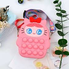 Tas Anak Selempang Pop It Jelly Karakter Lucu Fashion Tas Selempang Popit Tas Selempang Anak Perempuan Viral Warna Warni