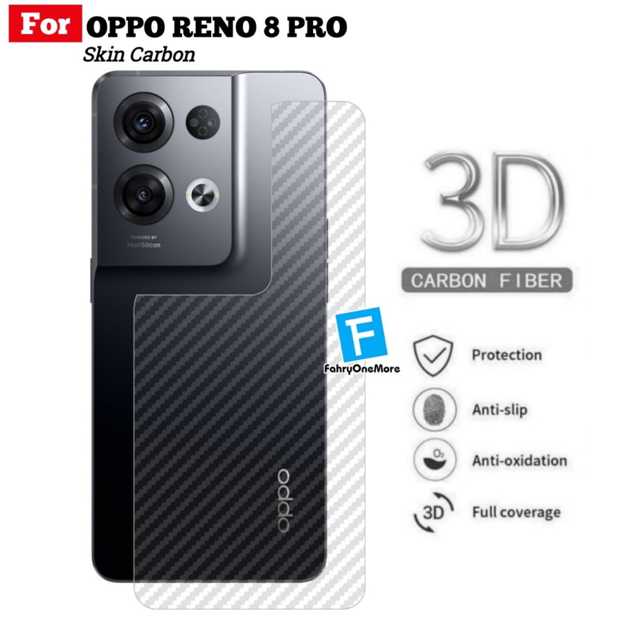 OPPO RENO 8 RENO 8Z RENO 8 PRO ANTI GORES SKIN KARBON BELAKANG SCREEN GUARD PROTECTOR ANTI JAMUR