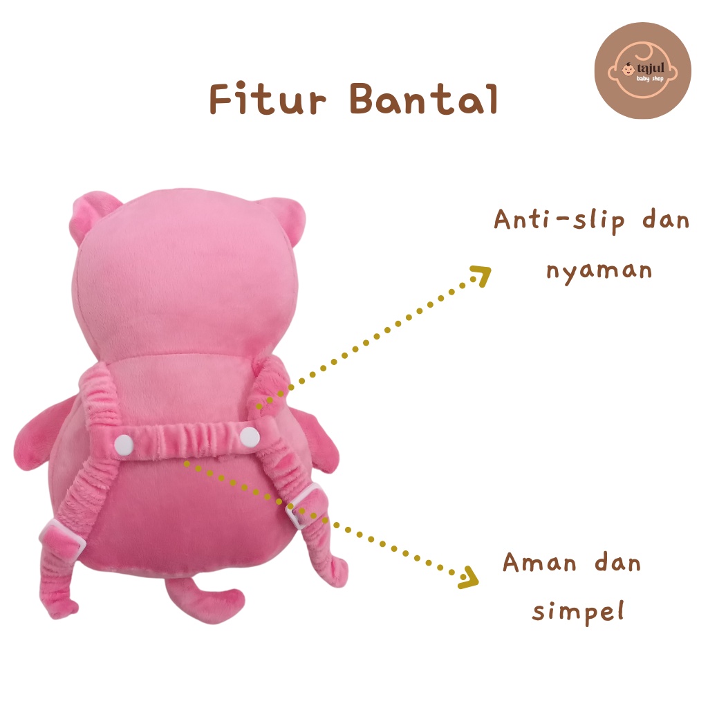 Head Neck Pillow Pad | Bantal Pelindung Kepala Bayi Piggy