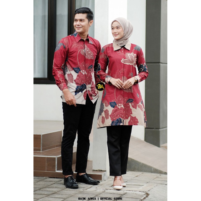 Baju Batik Couple Pasangan Terbaru Remaja Batik Sarimbit Couple Modern Premium Atasan Batik Couple T