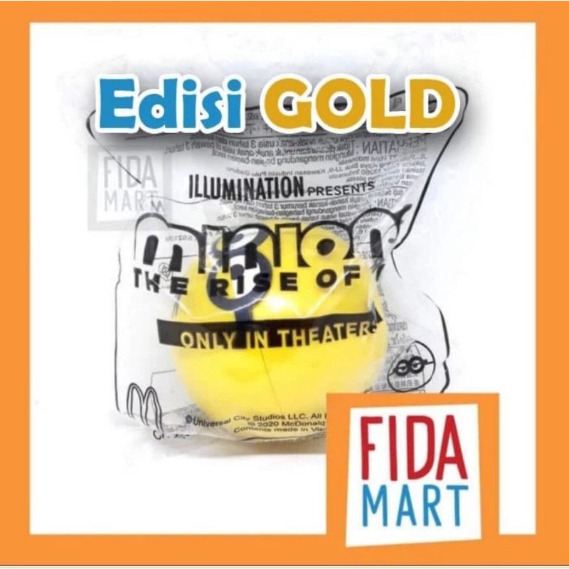 Happy Meal Minions McDonalds Figure Terlaris Seri Gold