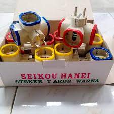 Steker T Arde Warna MEIKO/ Colokan T cabang 3 / T Multi