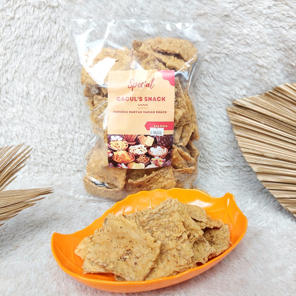 

Peyek Tempe Kotak Special Caculs Snack Makanan Ringan 800 Gram
