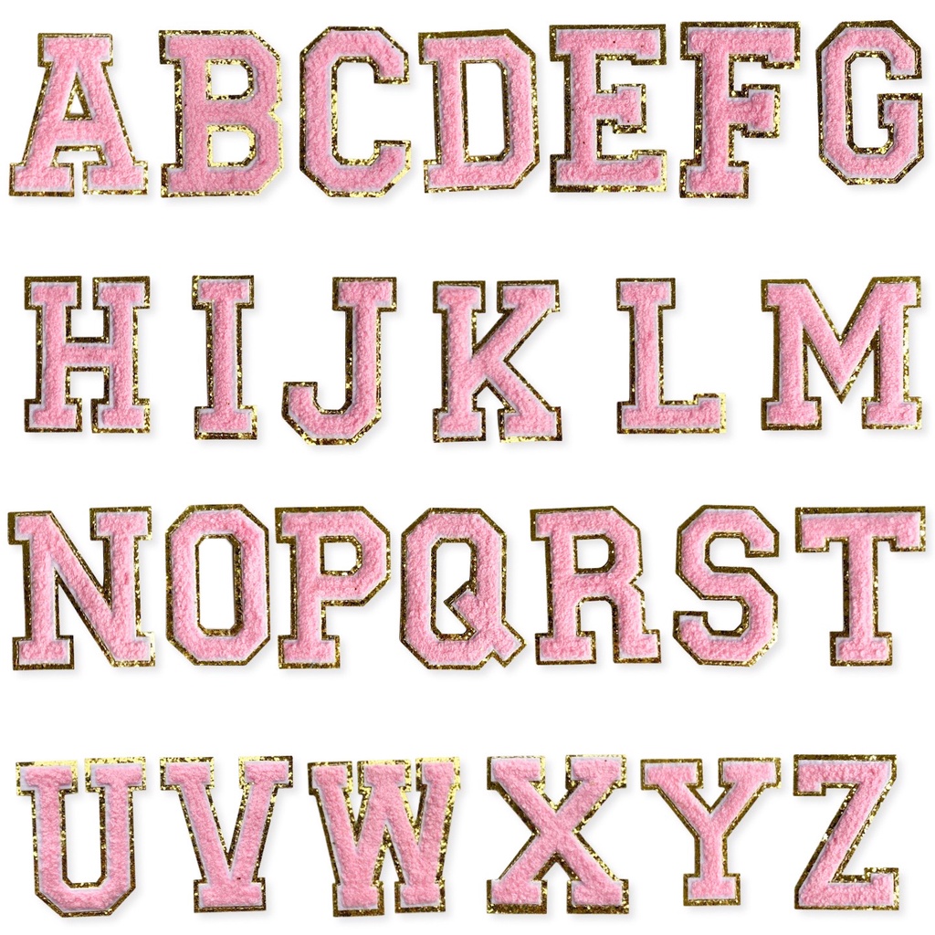 Scoop Patch Bordir Huruf Glitter 65090100