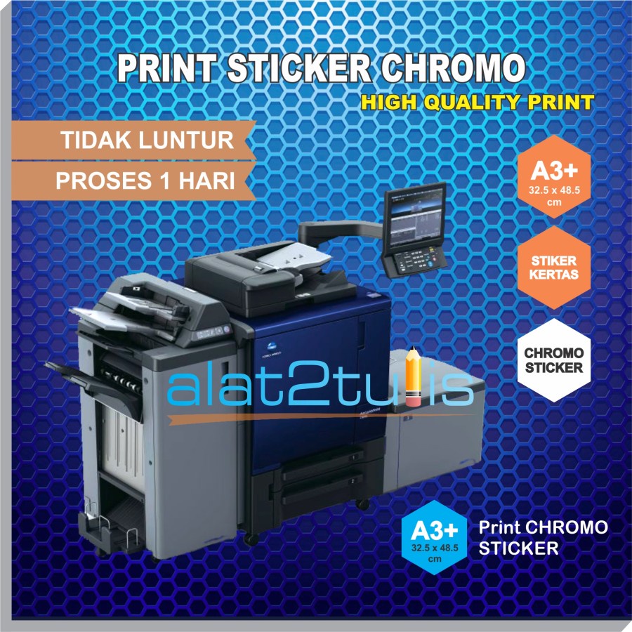 

Print A3 + warna cetak | sticker | label | STICKER CHROMO