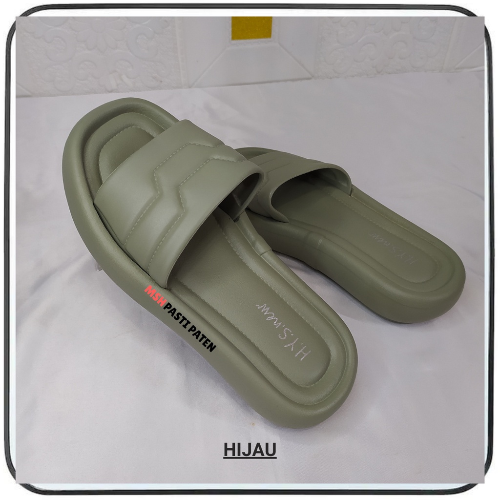 HYS 2309 Terbaru Sandal Slop Import Perempuan Sandal Empuk Anti Slip