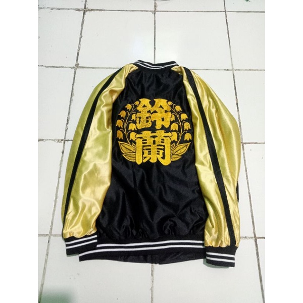 SUKAJAN SUZURAN BORDIR LOGO WARNA GOLD JAKET CROWS X WORST FANMADE