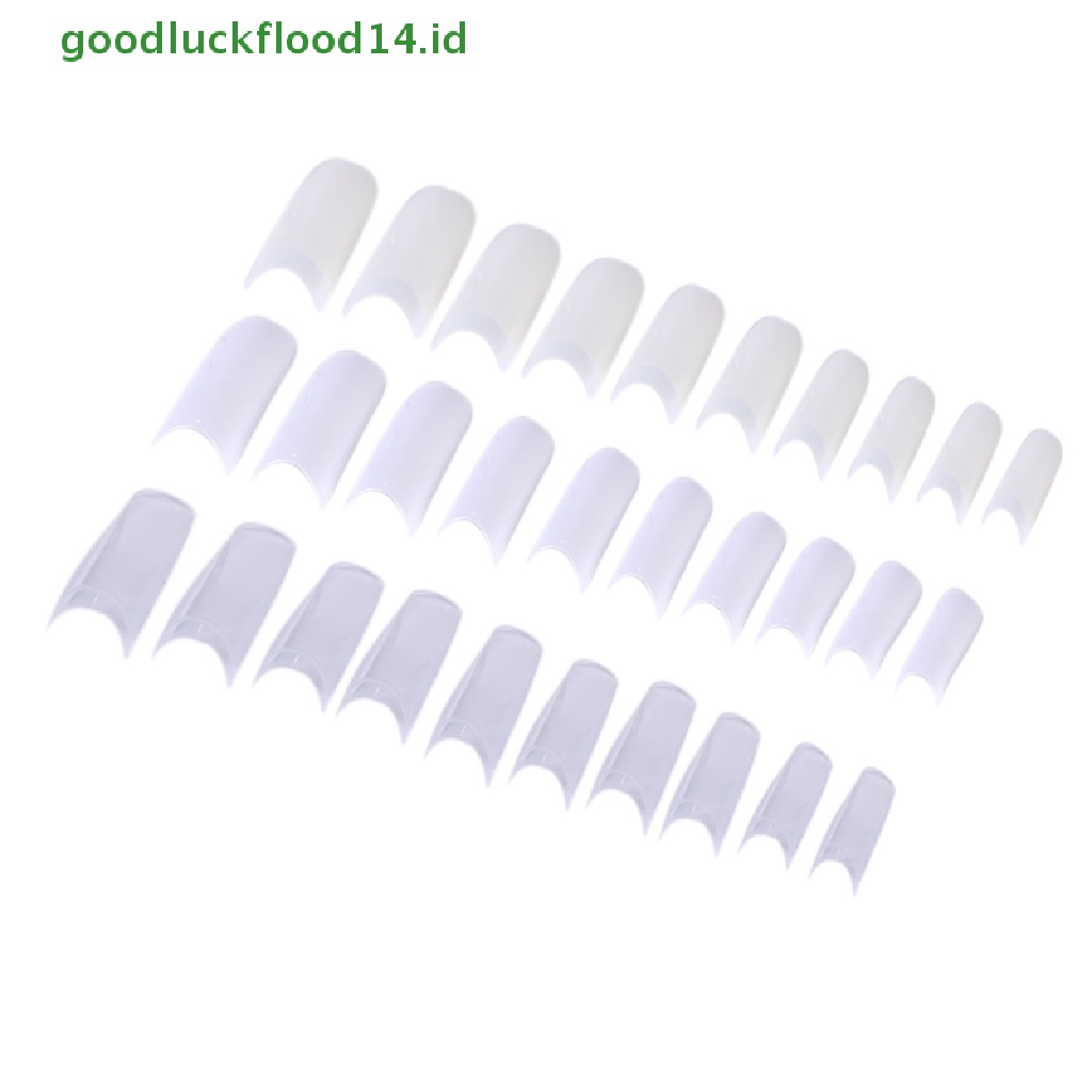 [GOOGFOUR] 500pcs Clear White Natural French Palsu Akrilik Nail Art Tips UV Gel [TOP]